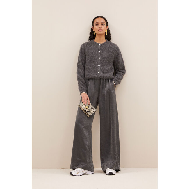 By-Bar benji metallic pants metallic silver