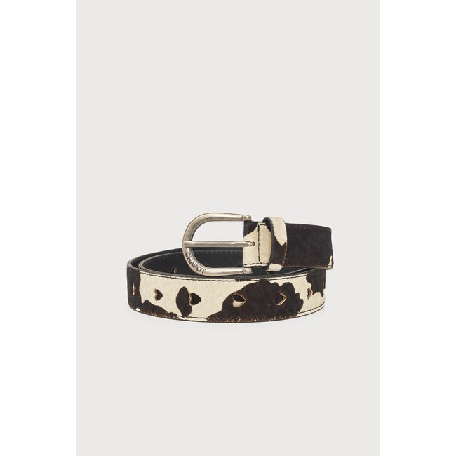 Fabienne Chapot Hairy Belt Black/Cosy White