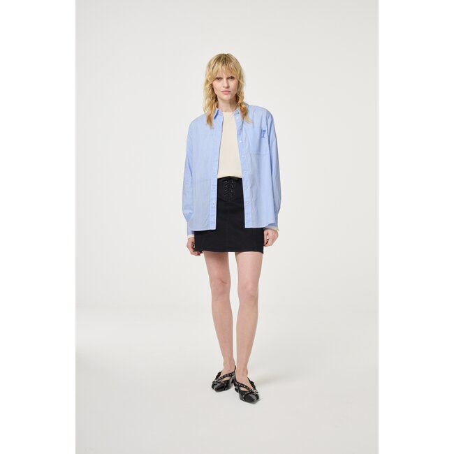 Fabienne Chapot Alex Blouse Warm White/Pool Blue