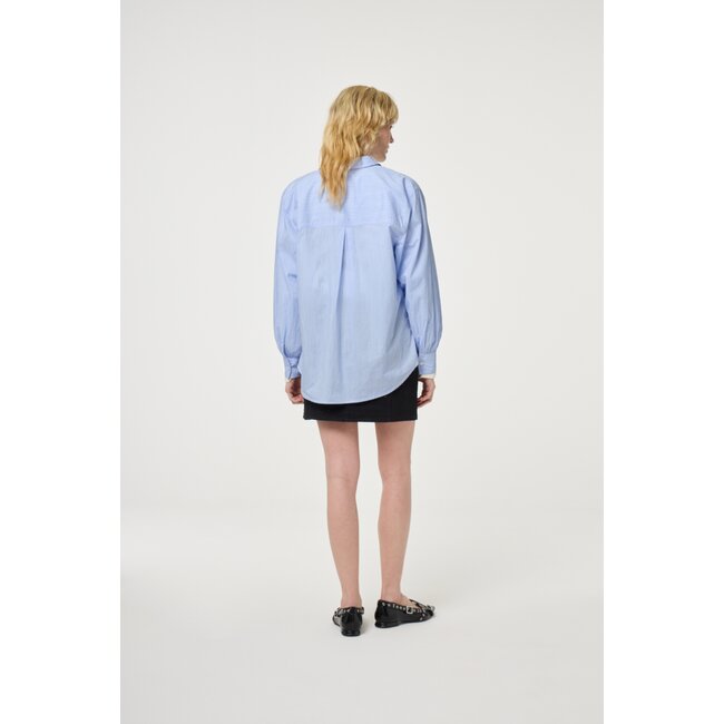 Fabienne Chapot Alex Blouse Warm White/Pool Blue