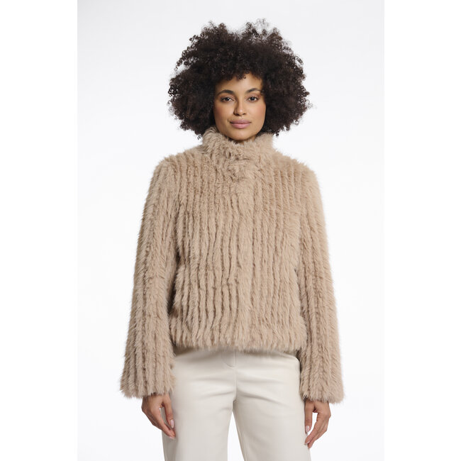 Rino & Pelle Jacket with closure  Oat