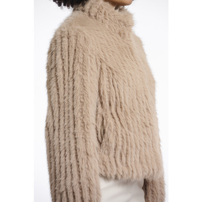 Rino & Pelle Jacket with closure  Oat