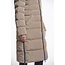 Rino & Pelle Long padded hooded coat with faux fur  Toffee