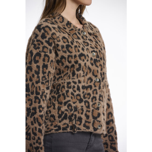Rino & Pelle Boxy jacket  Leopard