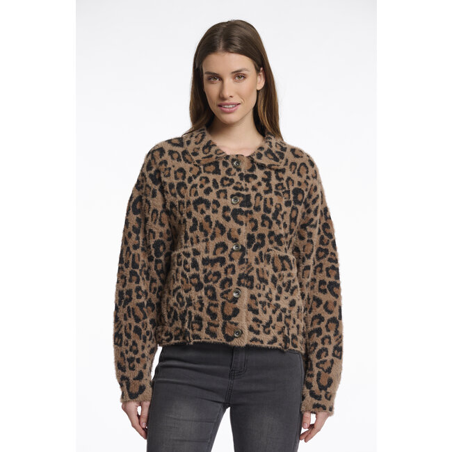 Rino & Pelle Boxy jacket  Leopard