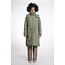 Rino & Pelle Outdoor jacket with detachable faux fur collar  Green ash