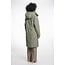 Rino & Pelle Outdoor jacket with detachable faux fur collar  Green ash