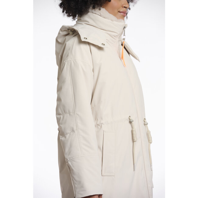 Rino & Pelle Outdoor jacket with detachable faux fur collar  Birch