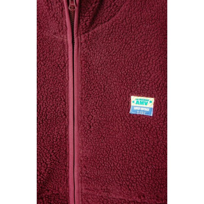 American Vintage HOKTOWN BORDEAUX CHINE VESTE AMPLE ML