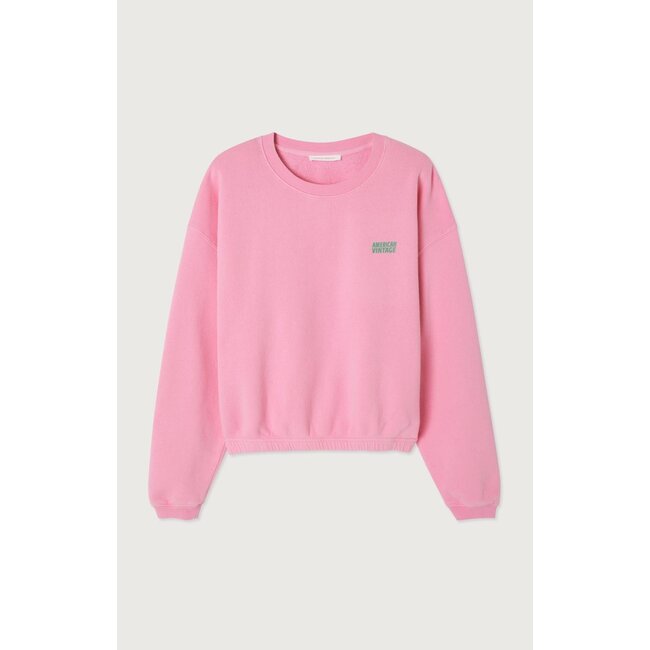 American Vintage IZUBIRD ROSE VINTAGE SWEAT COURT ML COL ROND