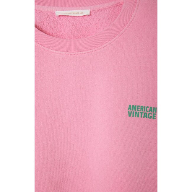 American Vintage IZUBIRD ROSE VINTAGE SWEAT COURT ML COL ROND