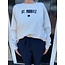 PENN&INK PI Sweater print ecru mel. black