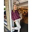 PI Sweater print aubergine ecru