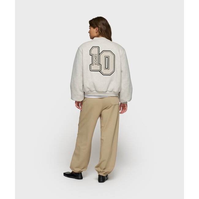 10Days baseball bomber jacket 10 white grey melee