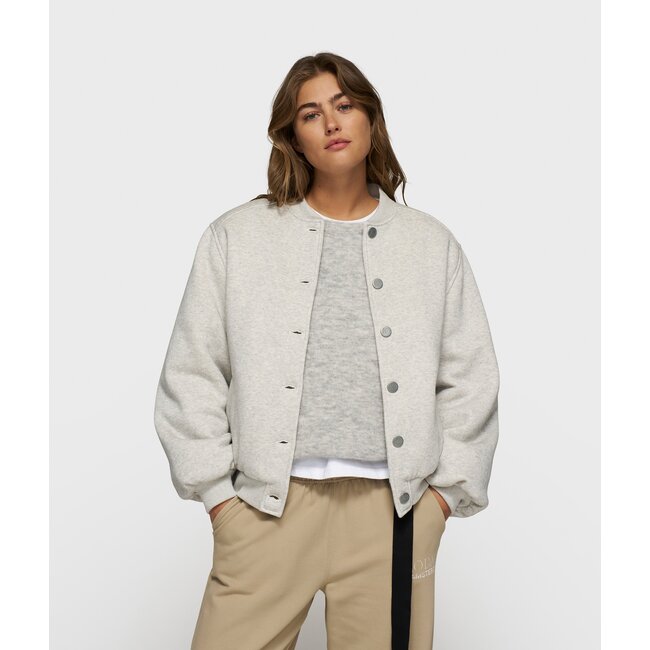 10Days baseball bomber jacket 10 white grey melee