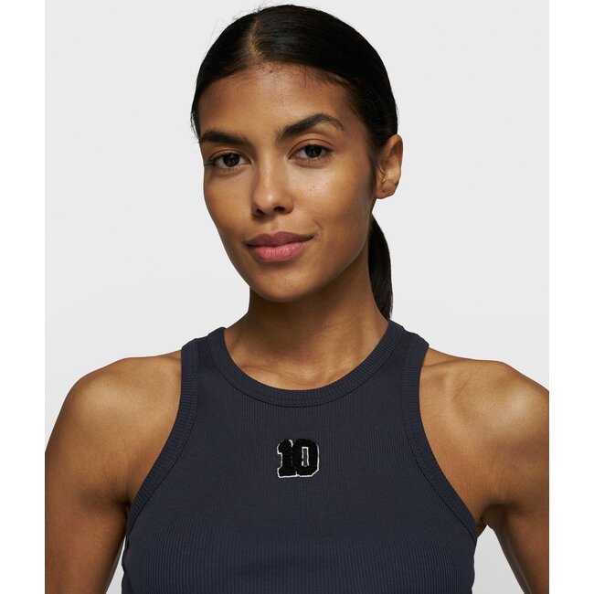 10Days tank top rib terry dark navy