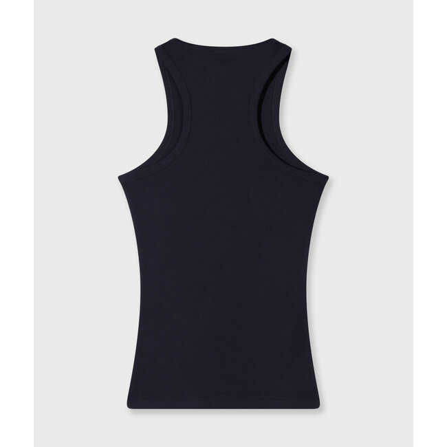 10Days tank top rib terry dark navy