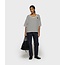10Days boxy v-neck tee ecru/black