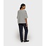 10Days boxy v-neck tee ecru/black