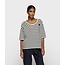 10Days boxy v-neck tee ecru/black