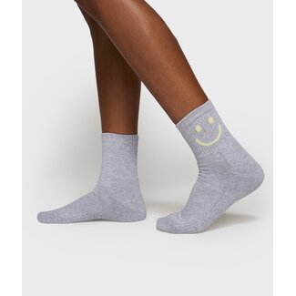 10Days socks smile white grey melee