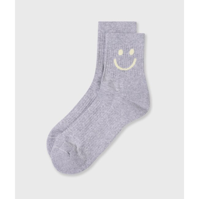 10Days socks smile white grey melee