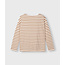 10Days boat neck top stripes ecru/suede