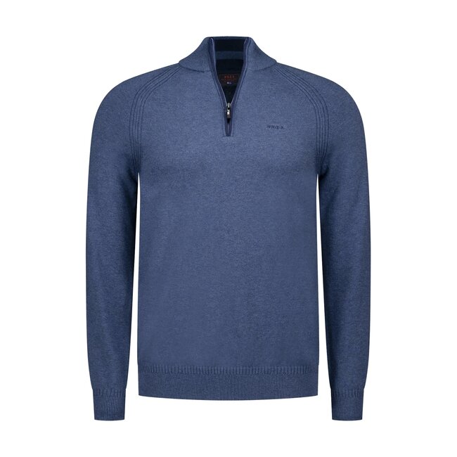 New Zealand Auckland PULLOVER HALF ZIP BRILLIANT BLUE MELANGE