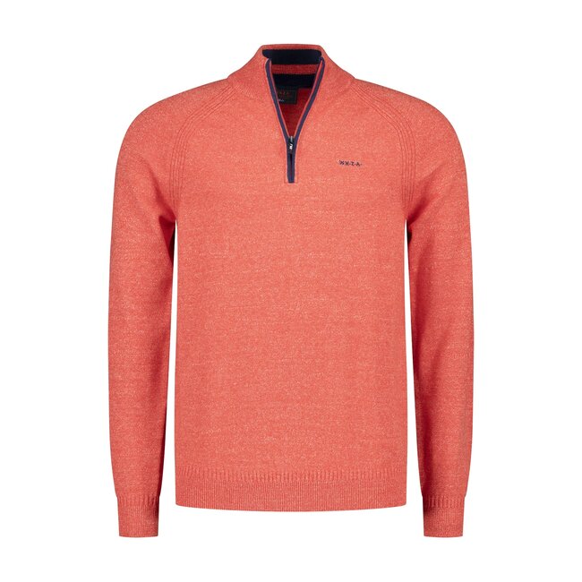 New Zealand Auckland PULLOVER HALF ZIP BRIGHT RED MELANGE