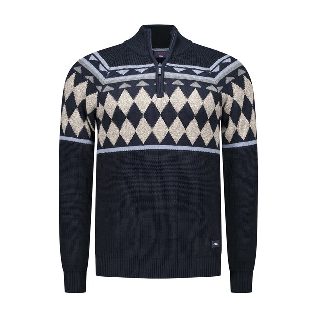 New Zealand Auckland PULLOVER HALF ZIP ICON NAVY