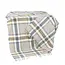 John Hanly Lambswool Throw Sky Beige Guard Check 