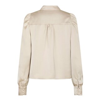 NEO NOIR Rosslyn Heavy Sateen Blouse Champagne