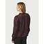 NEO NOIR Rosslyn Heavy Sateen Blouse Burgundy