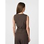 NEO NOIR Samara Melange Waistcoat Brown Melange