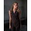 NEO NOIR Samara Melange Waistcoat Brown Melange
