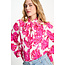 POM BLOUSE - Urban Flora White Multi colour