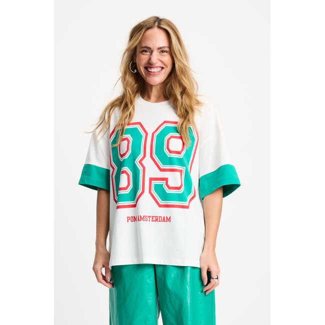 POM TSHIRT - Oversized Summer of 89 White