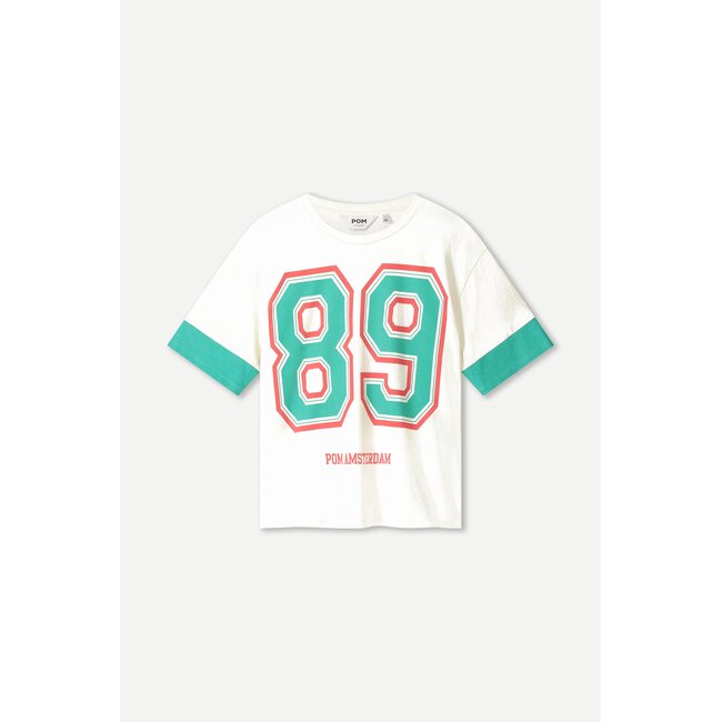 Pom Amsterdam TSHIRT - Oversized Summer of 89 White