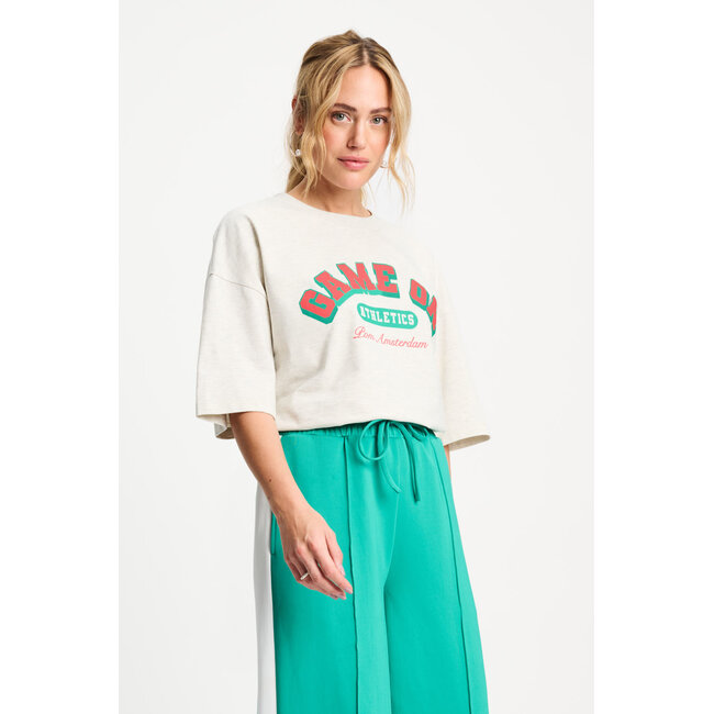 POM TSHIRT - Oversized Game On Grey