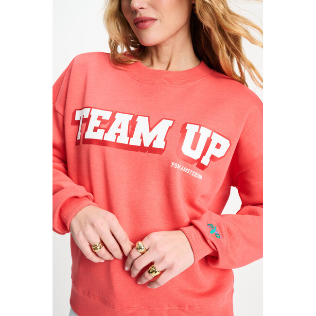 POM SWEATER - Team Up Orange