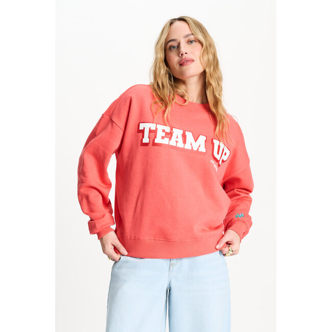Pom Amsterdam SWEATER - Team Up Orange