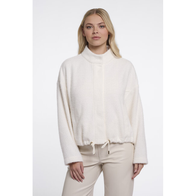 Rino & Pelle Boxy jacket with closure  Snow white