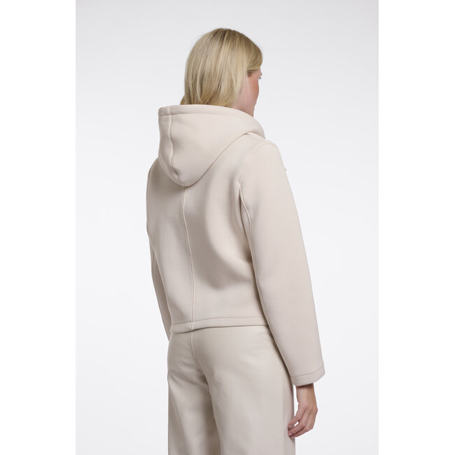 Rino & Pelle Double breasted jacket with detachable hood collar  Birch