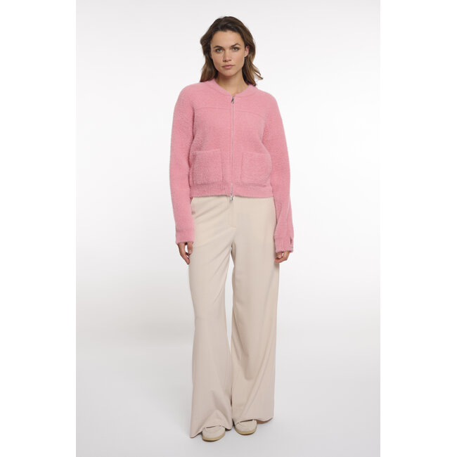 Rino & Pelle Short cardigan with zipper closure  Confetti pink