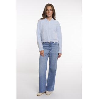 Rino & Pelle Short cardigan with zipper closure  Light blue