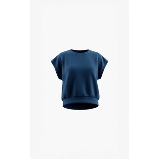 Aimée the Label MaritS6 structured top Navy