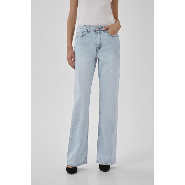 My Essential Wardrobe 05 THE LOUIS 139 HIGH WIDE Light Blue Retro Wash