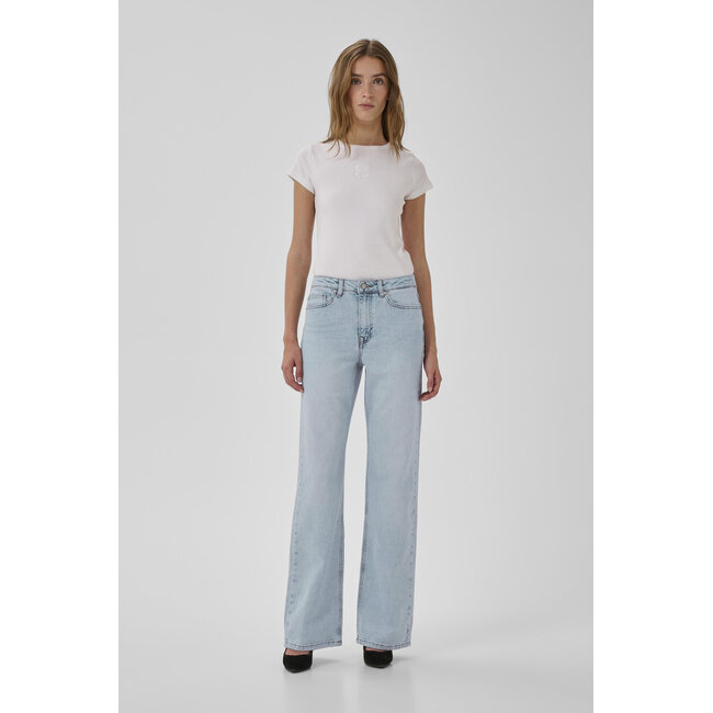 My Essential Wardrobe 05 THE LOUIS 139 HIGH WIDE Light Blue Retro Wash