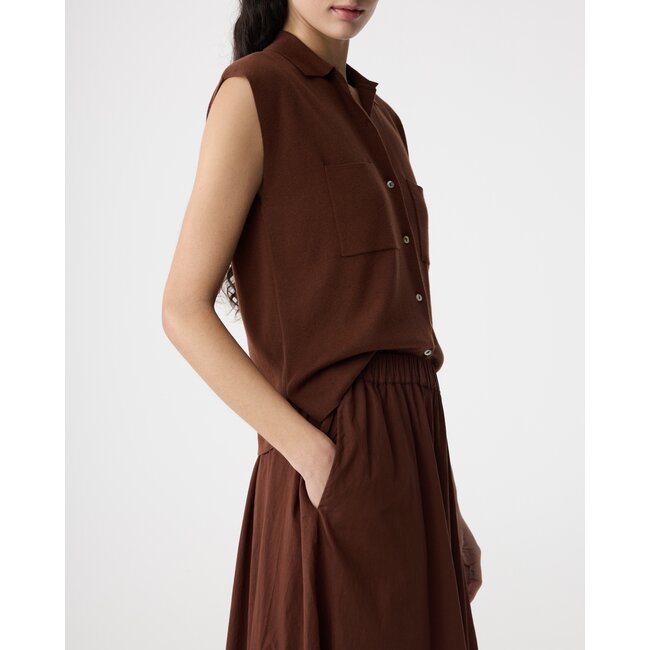 Knit-ted Cato Skirt Mid Brown