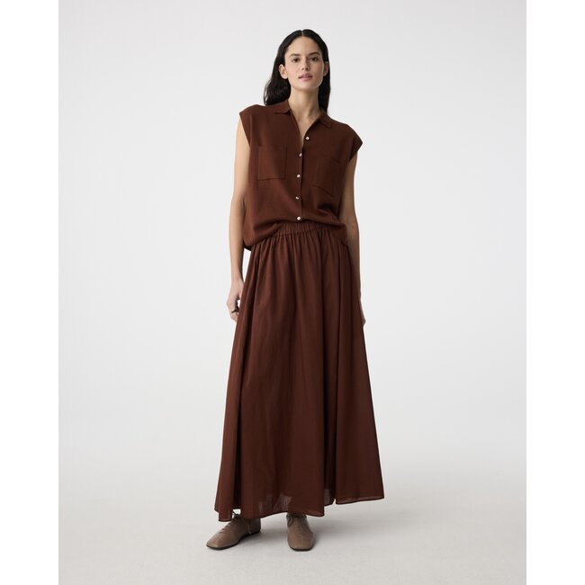 Knit-ted Cato Skirt Mid Brown